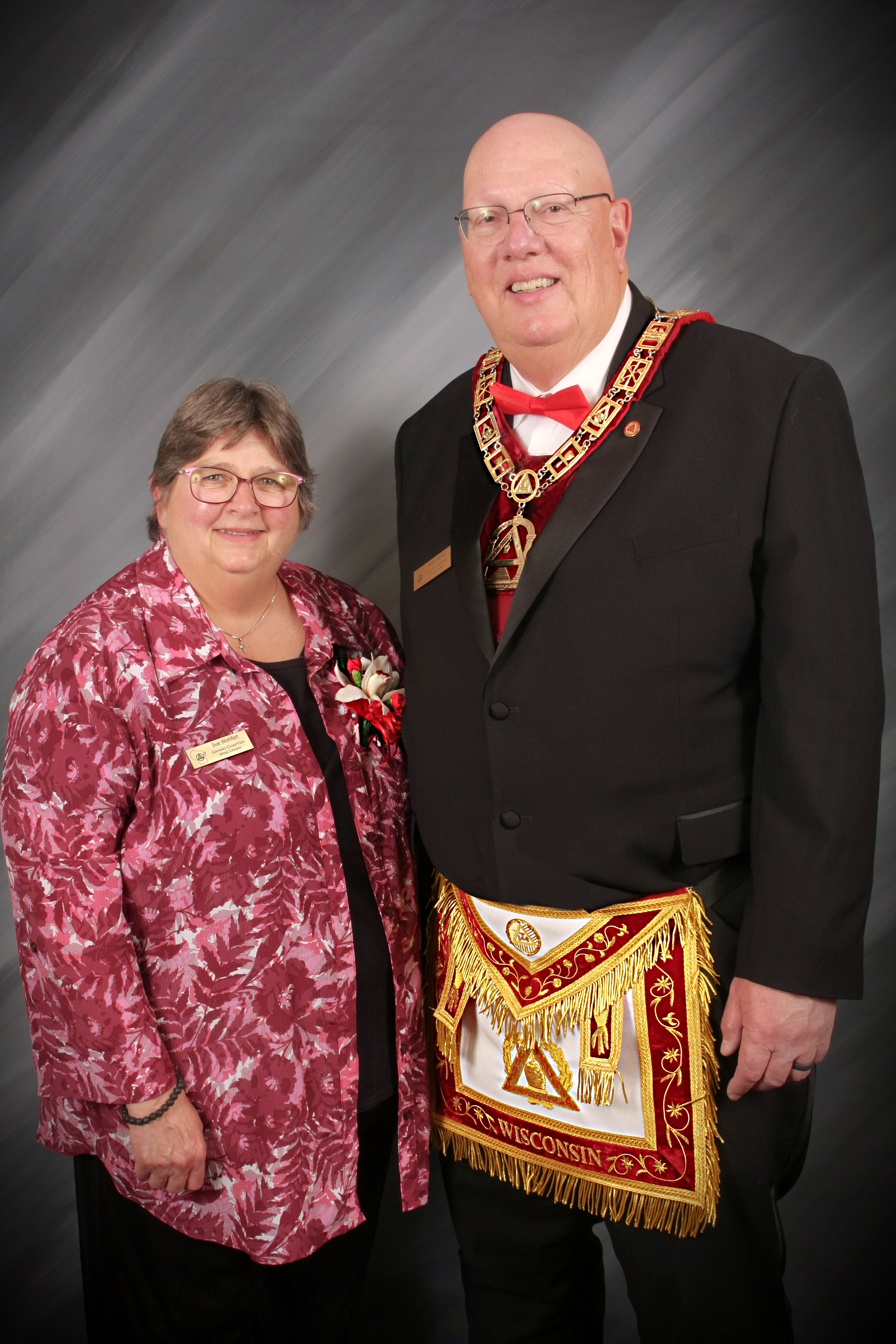 Most Excellent Grand High Priest of the Grand Chapter of Royal Arch Masons of Wisconsin and His Lady Vicki