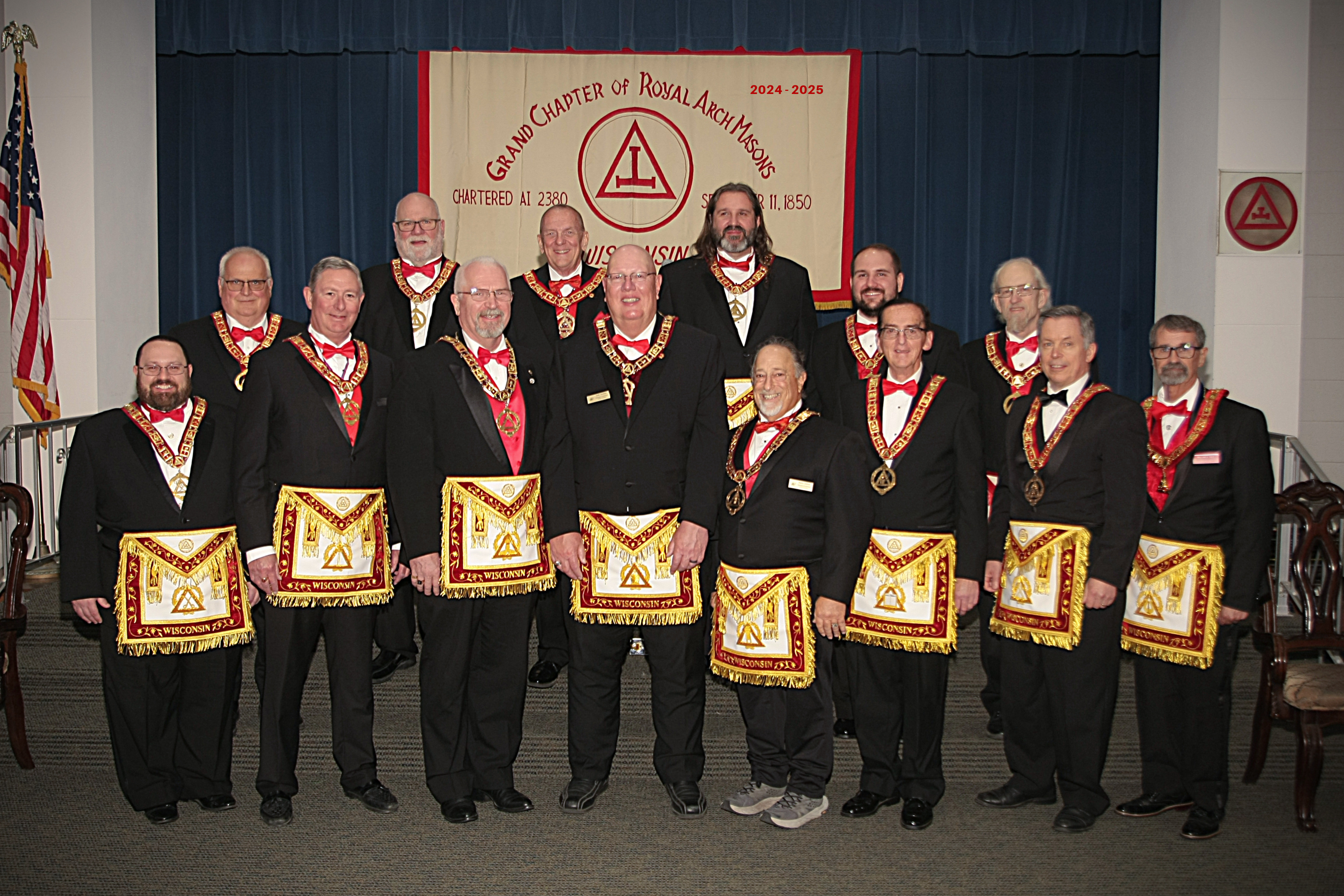 Officers of the Grand Chapter of Royal Arch Masons of Wisconsin 2019-2020